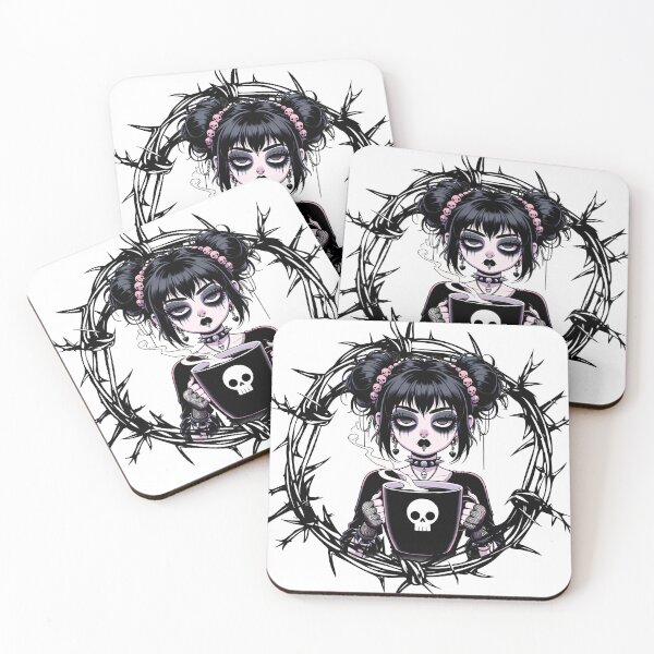 Item preview, Bitter But Sweet Goth Coffee Girl designed and sold by Fragy72.