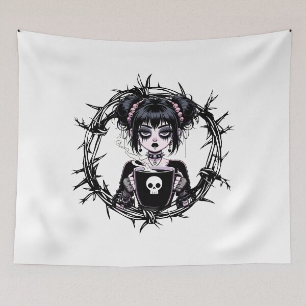 Item preview, Bitter But Sweet Goth Coffee Girl designed and sold by Fragy72.