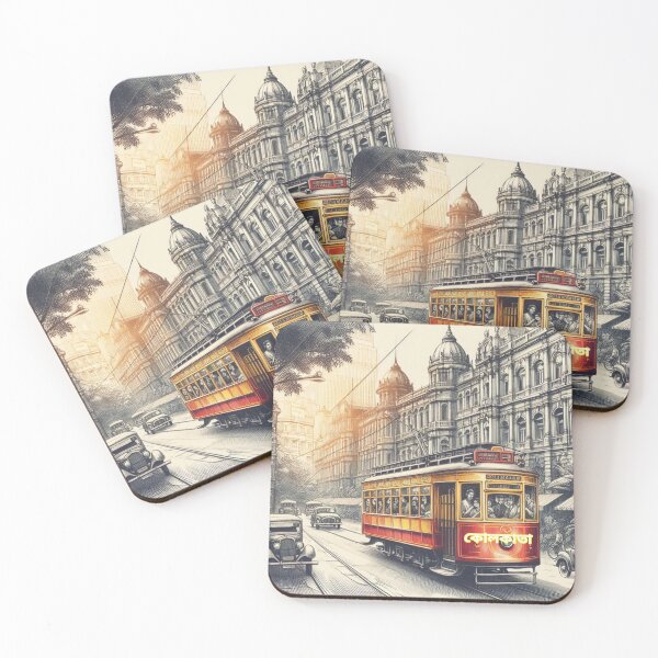 Item preview, City of Joy Kolkata, Tram Heritage Bengali Vibe  designed and sold by Gutipoka.