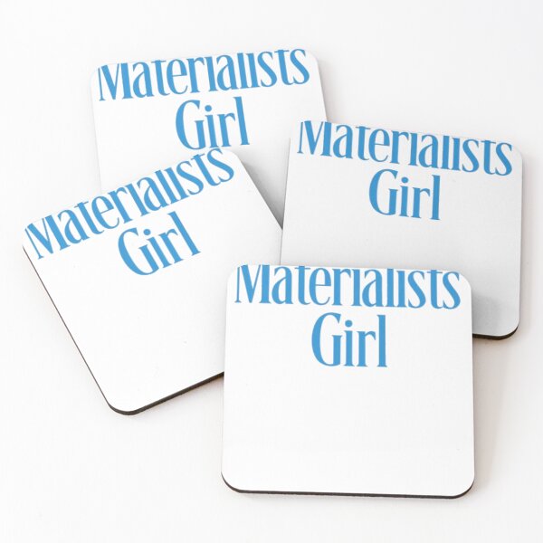 Item preview, Materialists Girl Aesthetic Typography T shirt designed and sold by Anna Babich.