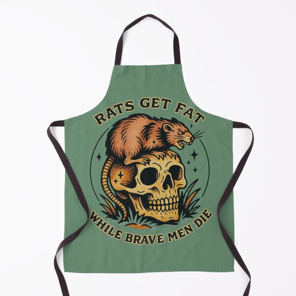 Item preview, Rats Get Fat While Brave Men Die – Dark Political Skull & Rat Design designed and sold by Victor Shadehorn.