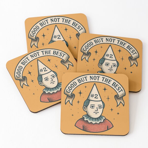 Item preview, Good But Not the Best – Funny #2 Sad Clown Vintage Art Design	 designed and sold by Victor Shadehorn.