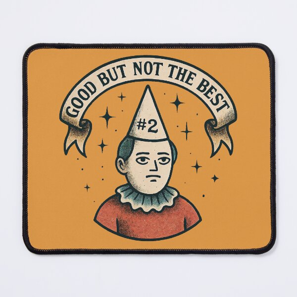 Item preview, Good But Not the Best – Funny #2 Sad Clown Vintage Art Design	 designed and sold by Victor Shadehorn.