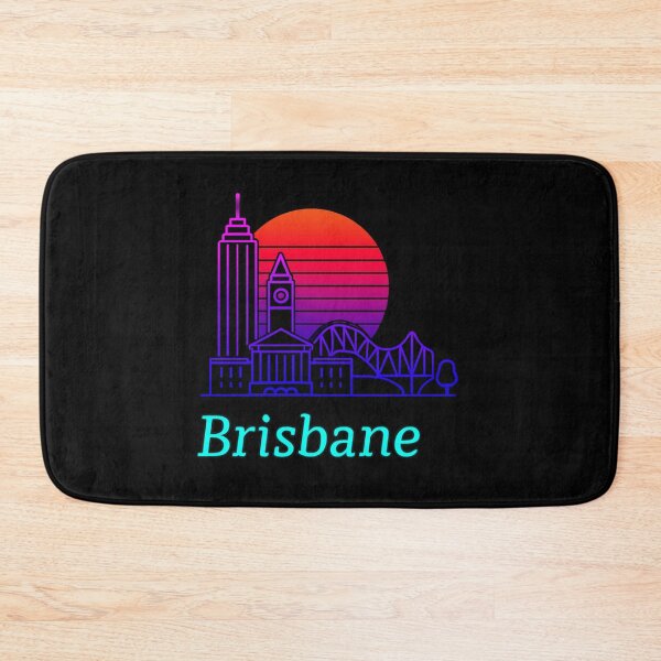Item preview, Brisbane Neon Skyline Collection: Futuristic City Lights designed and sold by Design_Your_Day.