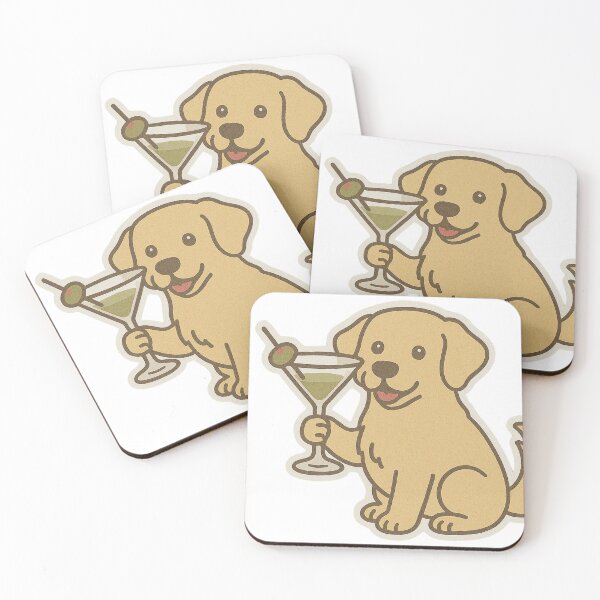 Item preview, Yellow Lab with a Martini designed and sold by BabyBallerina.