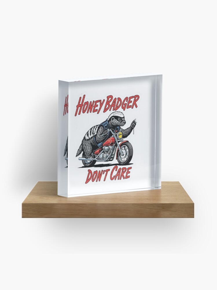 Thumbnail 1 of 5, Acrylic Block, don't care designed and sold by Psych0Rabb1t.