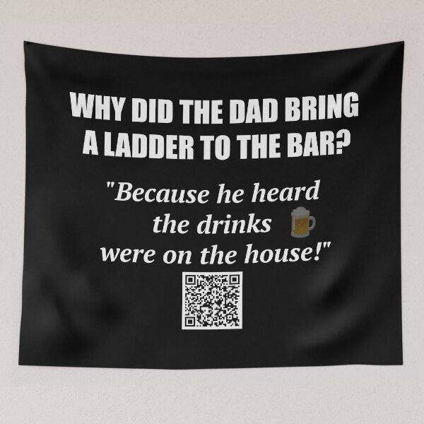 Item preview, Drinks on the House – Ladder Joke Design designed and sold by BrushRushX.