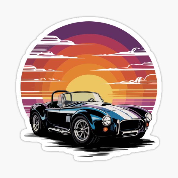 Item preview, Blue Shelby Cobra Art in a Sunset designed and sold by DgitalWRLD.