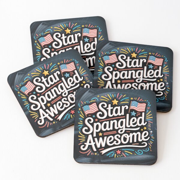 Item preview, Star Spangled Awesome - Patriotic Chalkboard Style designed and sold by ForeverPrintsOK.