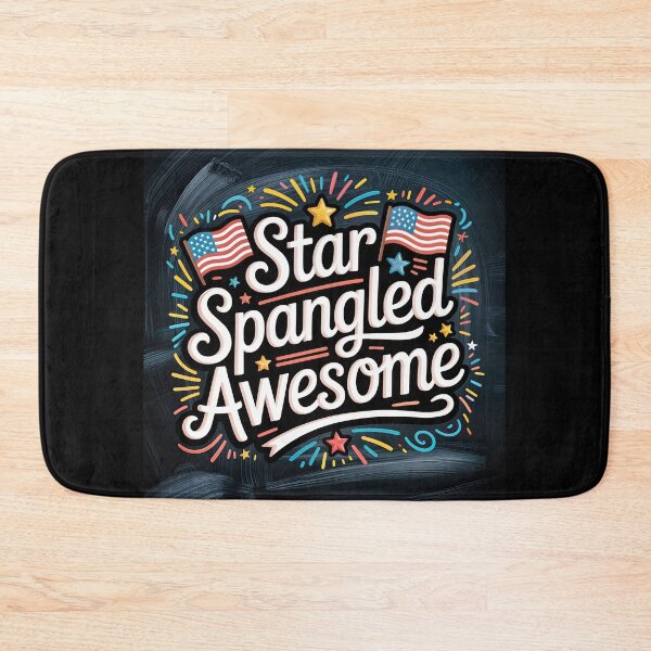 Item preview, Star Spangled Awesome - Patriotic Chalkboard Style designed and sold by ForeverPrintsOK.