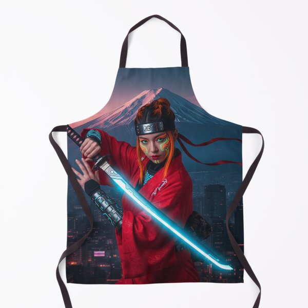 Item preview, Cyber Ninja: Future Samurai Soaring Over Mount Fuji designed and sold by schwa24jpn.