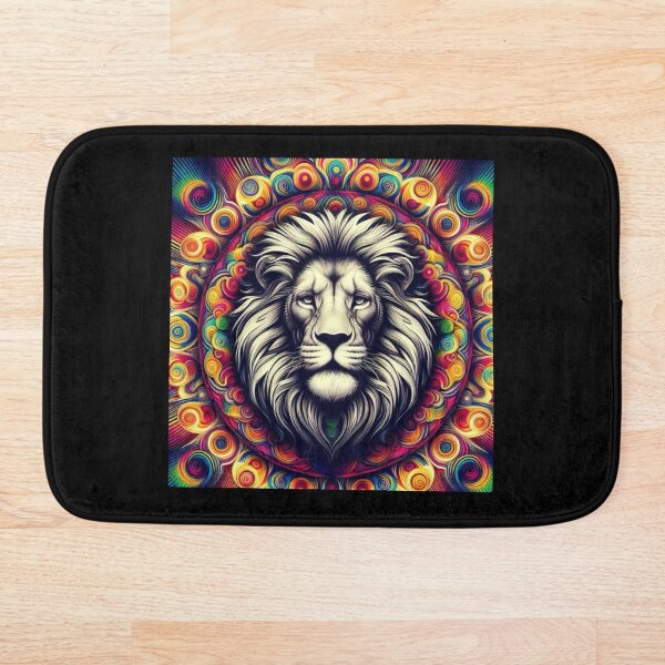 Item preview, Psychedelic Wild Lion 3 designed and sold by CatManDrew.