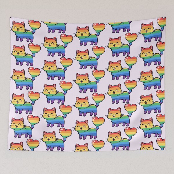 Item preview, Heart Pride Kitty designed and sold by taylorgray05.