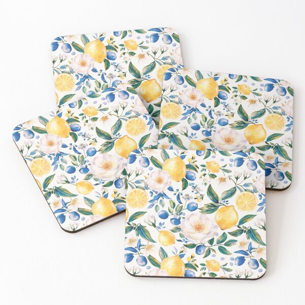 Item preview, Watercolour Botanical Floral Lemon Seamless Pattern designed and sold by GracefulGiftsCA.