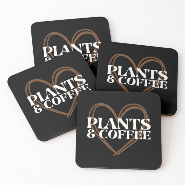 Item preview, Plant & Coffee Lovers Aesthetic | Typography Heart Doodle designed and sold by MySciPic.