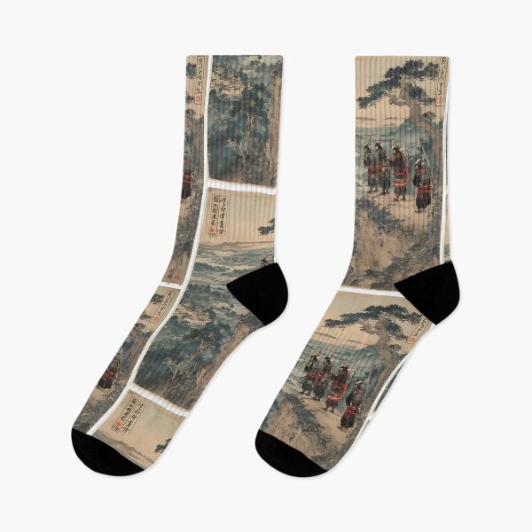 Item preview, Samurai Overlook - Ancient Warriors Above the Valley designed and sold by BraveDesignsUSA.