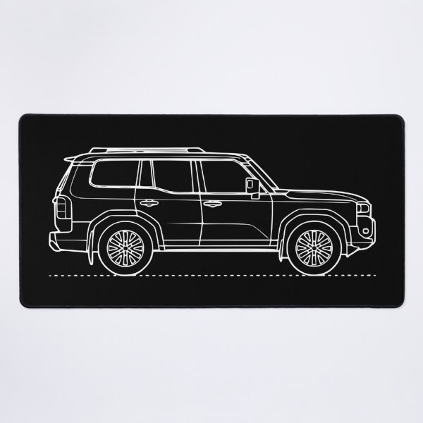 Item preview, 2025 Land Cruiser 250 Series 7 Gen / Prado Line Art White designed and sold by MandalaPics.