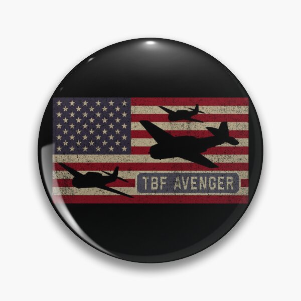 Item preview, TBF Avenger WW2 Torpedo Bomber Plane USA Patriotic Flag designed and sold by MilitaryMart.