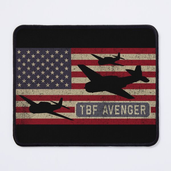 Item preview, TBF Avenger WW2 Torpedo Bomber Plane USA Patriotic Flag designed and sold by MilitaryMart.