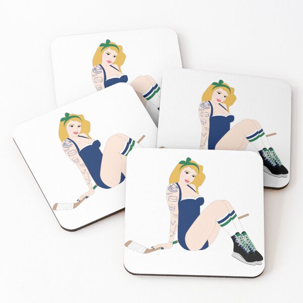 Aperçu de l'œuvre Pin-up des Canucks de Vancouver créée et vendue par Heather H Designs .