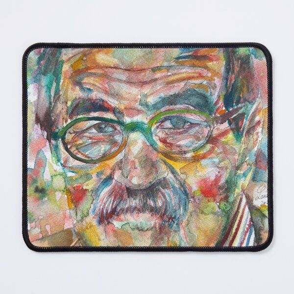 Item preview, GUNTER GRASS watercolor portrait designed and sold by lautir.
