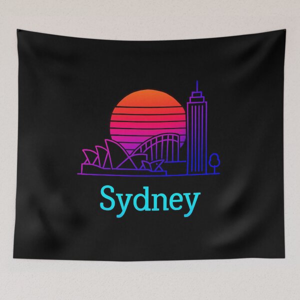 Item preview, Sydney Neon Skyline Collection: Futuristic City Lights designed and sold by Design_Your_Day.