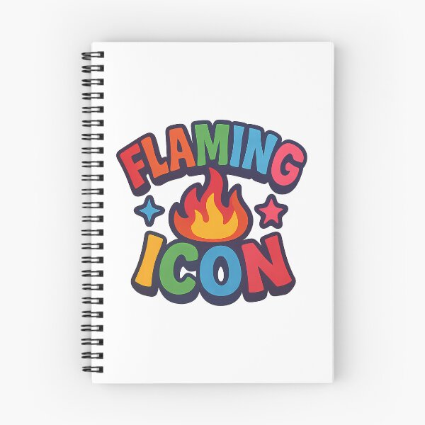 Item preview, Flaming Icon – Bold Retro Typography designed and sold by Haus Of Sin.