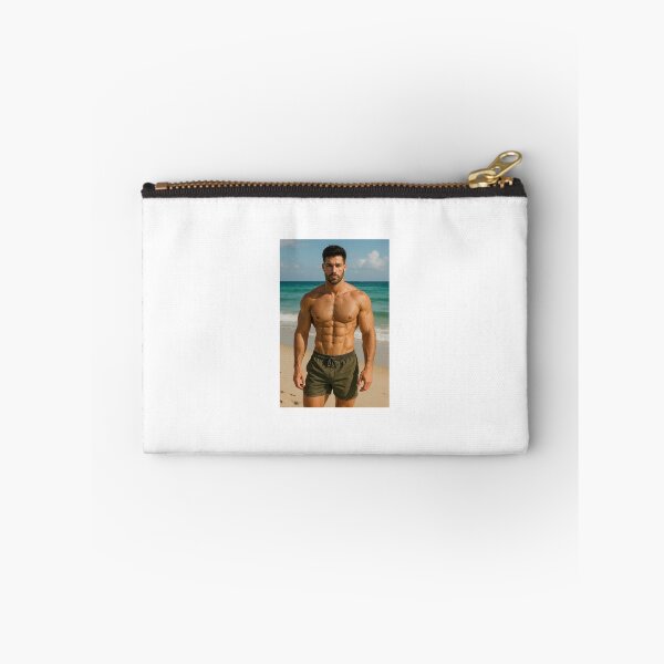 Item preview, men muscle stand on the beach designed and sold by zambalala.