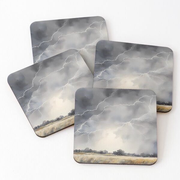 Item preview, Thunderstorm over Field designed and sold by CalmnessbyChoice.