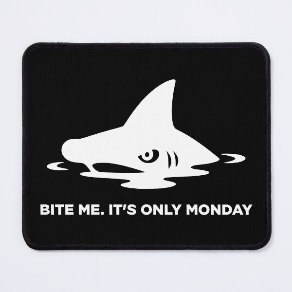 Item preview, Bite Me Shark Monday Mood Shirt designed and sold by RizVibes.