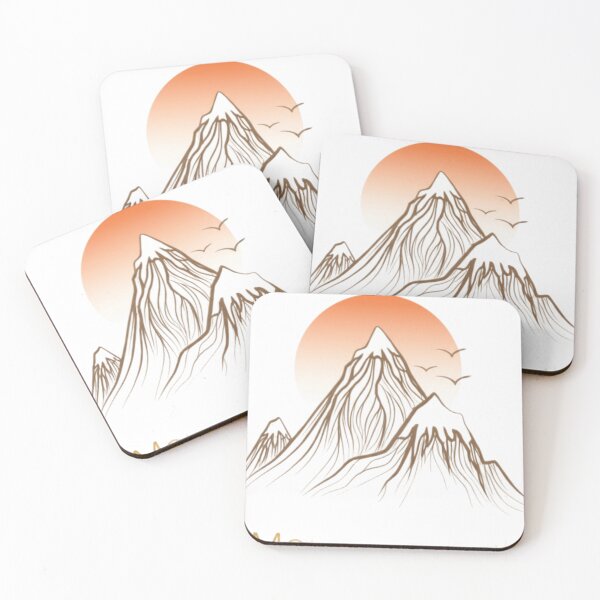 Item preview, Sunset behind mountain peaks designed and sold by shahinsy.