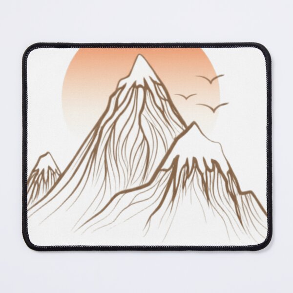 Item preview, Sunset behind mountain peaks designed and sold by shahinsy.