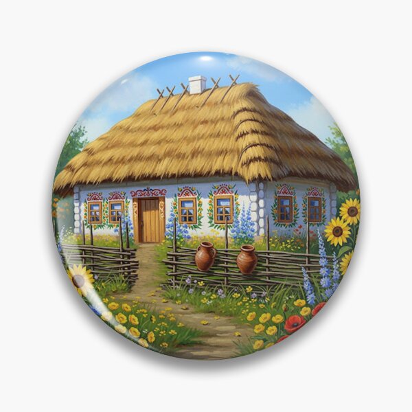 Item preview,  Traditional Ukrainian village house designed and sold by leilazarus.