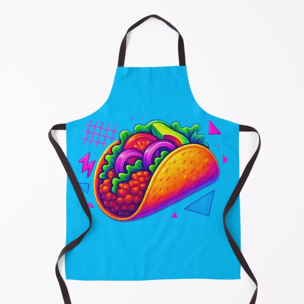 Item preview, Neon Taco Explosion – Retro 80s Pop Art Food Design designed and sold by Inspired by CarMa.