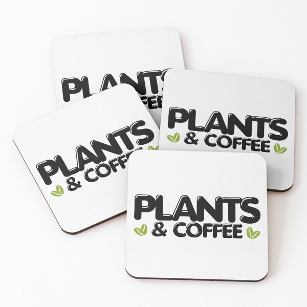 Item preview, Modern Plant & Coffee Design | Black Font Lime Green Coffee Doodles designed and sold by MySciPic.