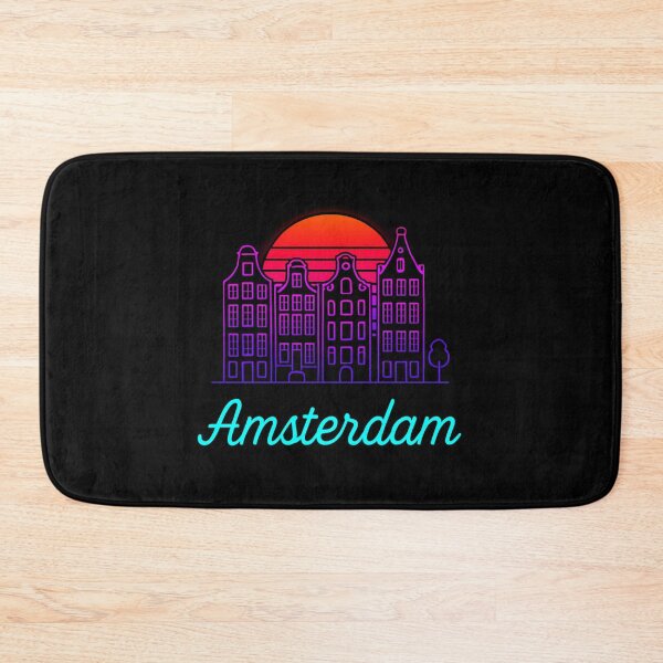 Item preview, Amsterdam Neon Skyline Collection: Futuristic City Lights designed and sold by Design_Your_Day.