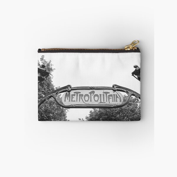 Item preview, Paris Metro Station Entrance - Art nouveau in Black and White designed and sold by CarolinaReina.