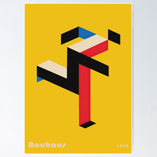 Item preview, Bauhaus Running Man Poster designed and sold by Onodera.
