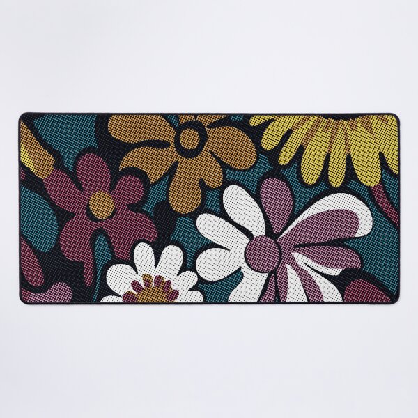 Artikelvorschau, 1960er Halbton Flower Power – Vintage Raster Blumendesign entworfen und verkauft von SteadyRolling.