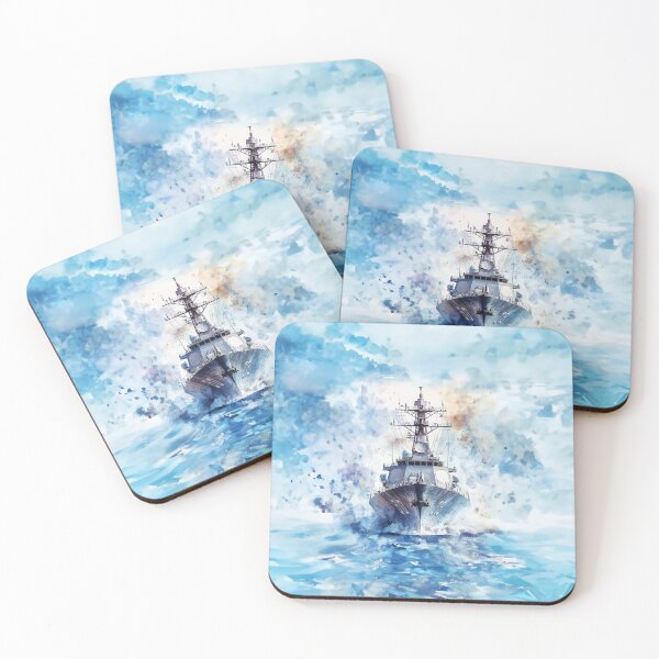 Item preview, Patrol boat in stormy seas designed and sold by Made-by-Gus.