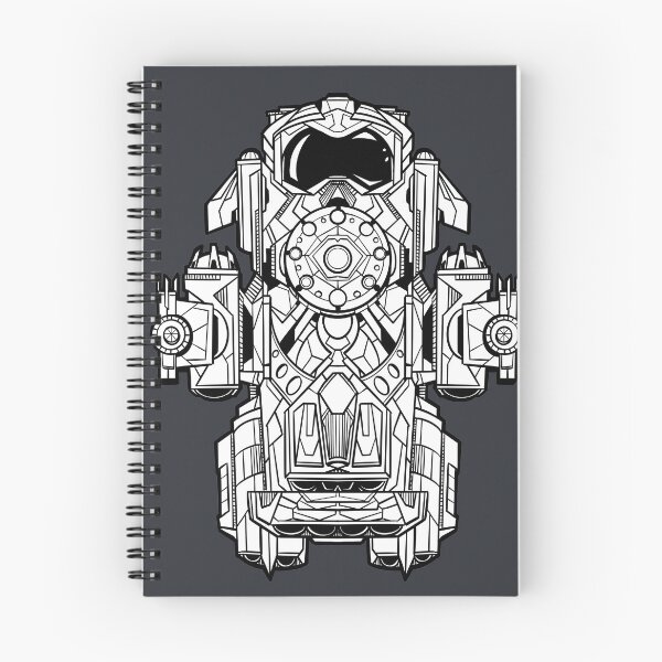 Item preview, A combat or transport spacecraft viewed from above in black and white line drawing designed and sold by fifou96.