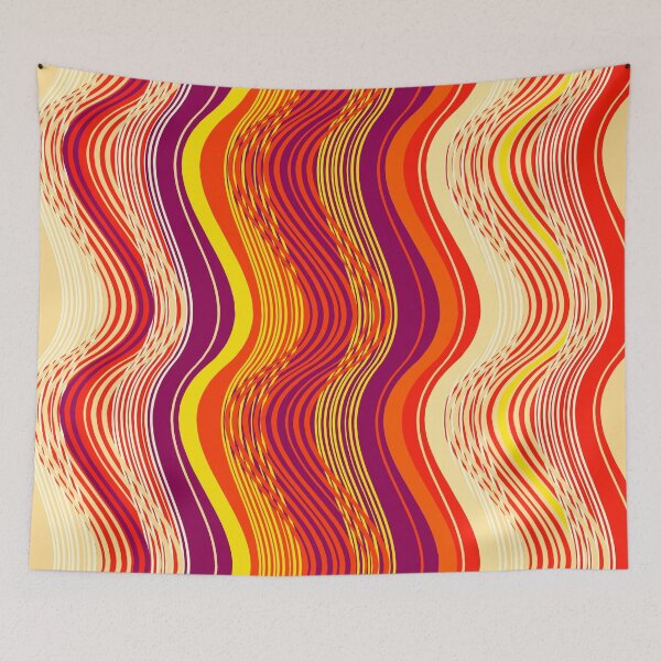 Artikelvorschau, Wandkunst Feuerfarben Modern Geometrisch entworfen und verkauft von Sharon Schwalbe.