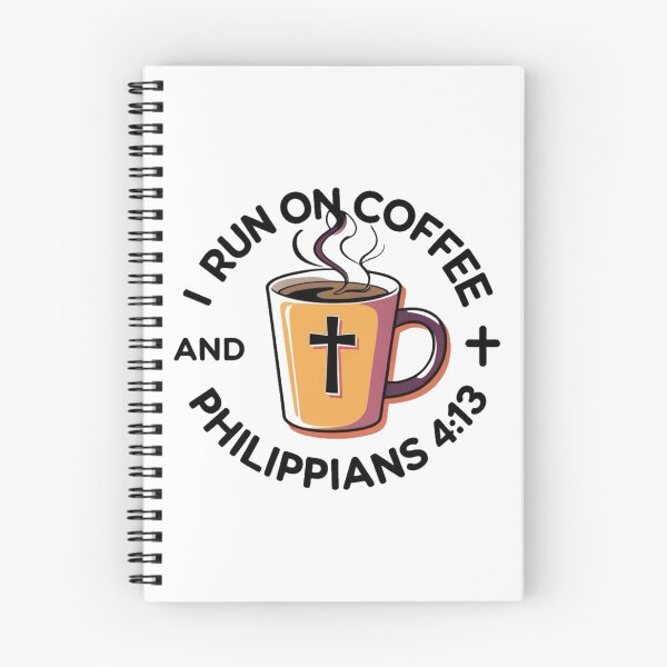 Item preview, I Run on Coffee and Philippians 4:13 – Christian Humor designed and sold by SavvySojourner.