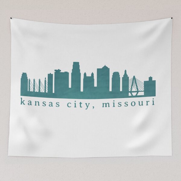 Item preview, Kansas City Skyline Watercolor Grunge - Bold  designed and sold by calliew1217.