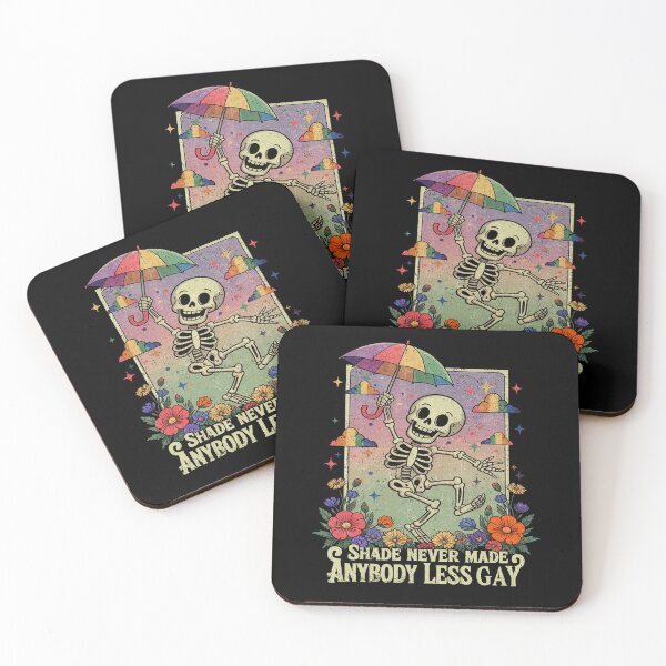 Item preview, LGBT Skeleton Shade Never Made Anybody Less Gay designed and sold by MackenzieBin.