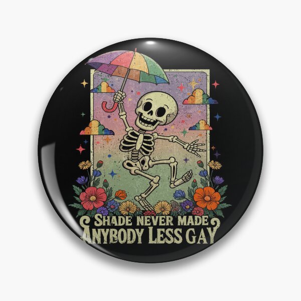 Item preview, LGBT Skeleton Shade Never Made Anybody Less Gay designed and sold by MackenzieBin.