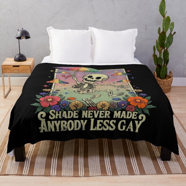 Item preview, LGBT Skeleton Shade Never Made Anybody Less Gay designed and sold by MackenzieBin.
