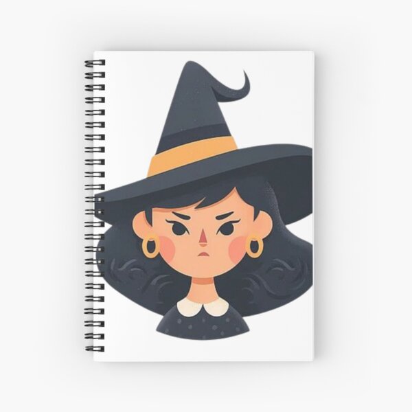 Item preview, Angry Cute Witch in Black Hat designed and sold by Aryoart24.