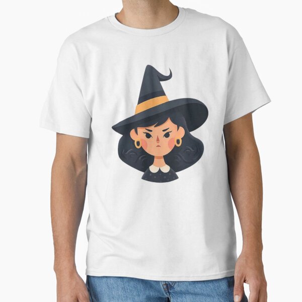 Item preview, Angry Cute Witch in Black Hat designed and sold by Aryoart24.