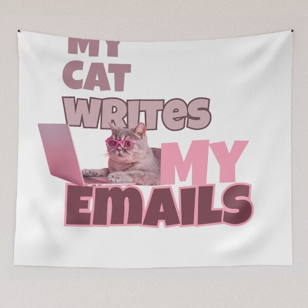 Item preview, My Cat Writes My Emails designed and sold by VVisionary11.